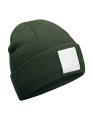 Beanie Appliqué Patch Beechfield B337R Olive Green